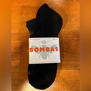 Bombas black solid ankle socks - 2 pack Size Medium (8-10.5)
